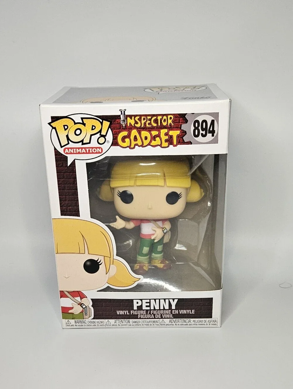 Funko Pop! Vinyl Inspector Gadget (Chase), Penny, and Flying Gadget Figures Lot
